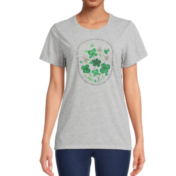 St. Patrick's Day Women's Botanical Clovers - Picture 1 of 7